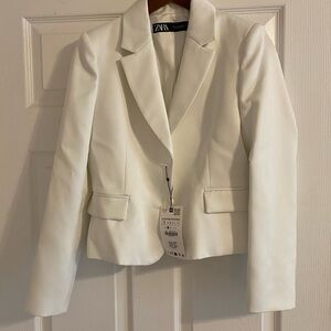 Zara Women's White Blazer Jacket